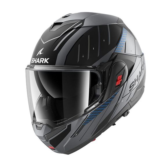 Casque modulable Shark OXO RYDGER - Gris / BleuRef : SH1795