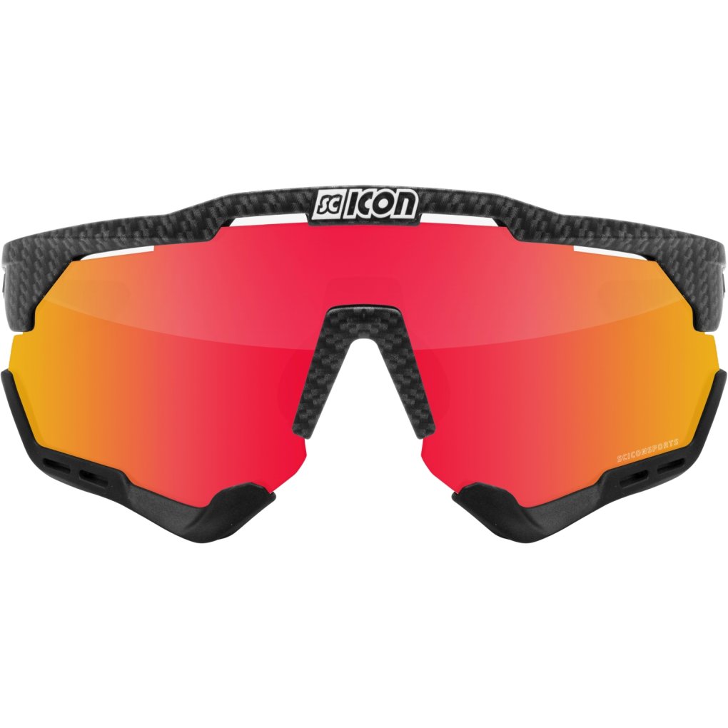 Scicon Aeroshade XL Glasses - Carbon Matt - Multimirror Red | Clear
