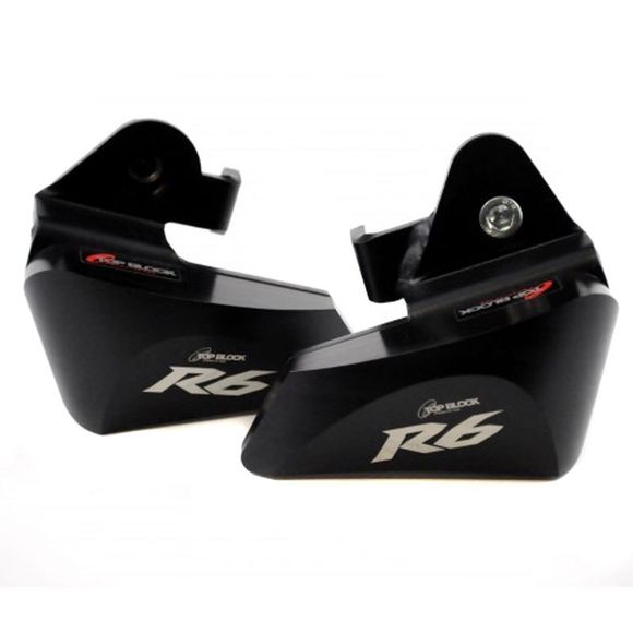 Top Block Frame Sliders KIT PADS - BlackYAMAHA 600 YZF-R6 (RJ15) - 2008 - 2016Ref: tb0090 / rly22