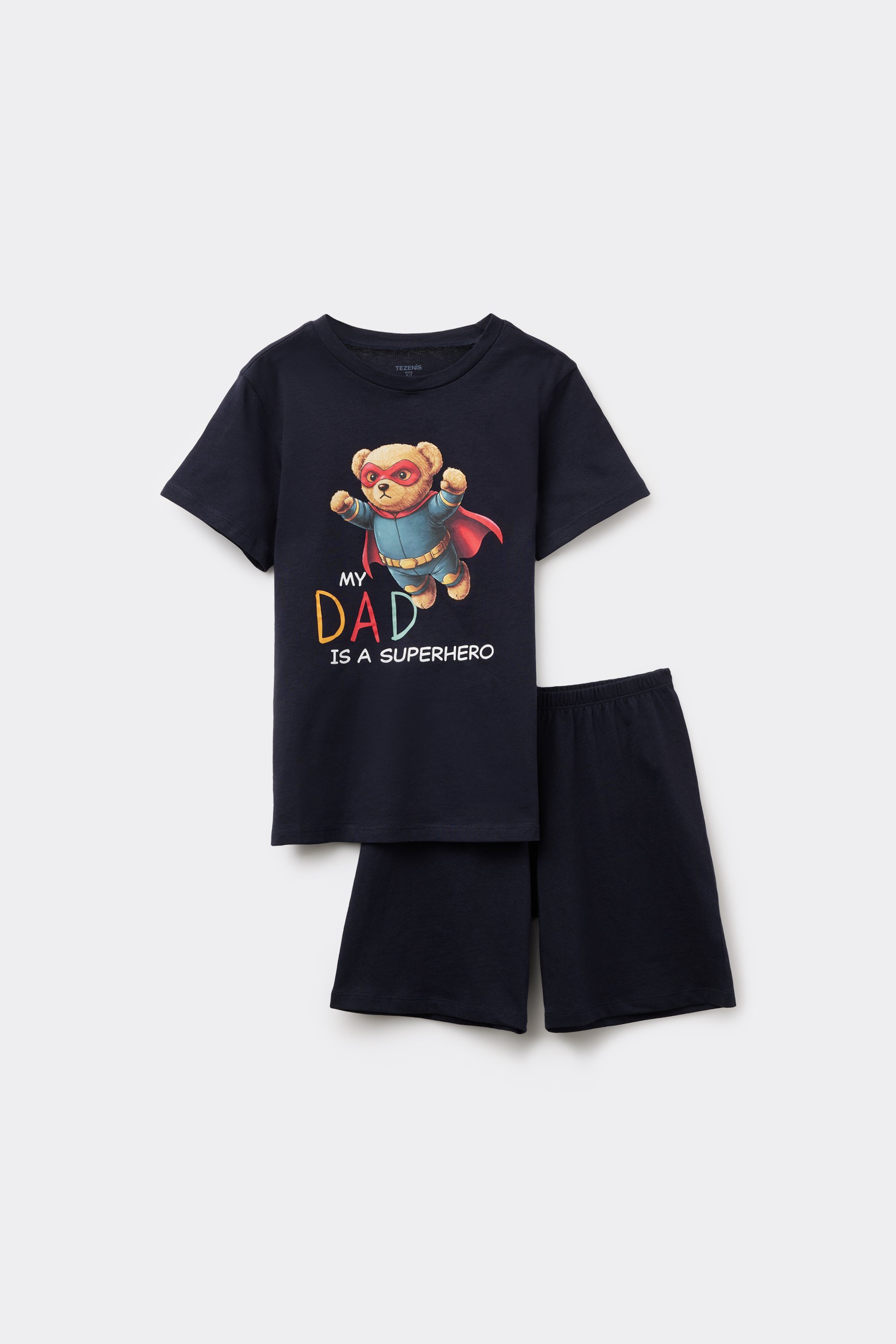 Boys’ Superhero Print Short Cotton Pyjamas