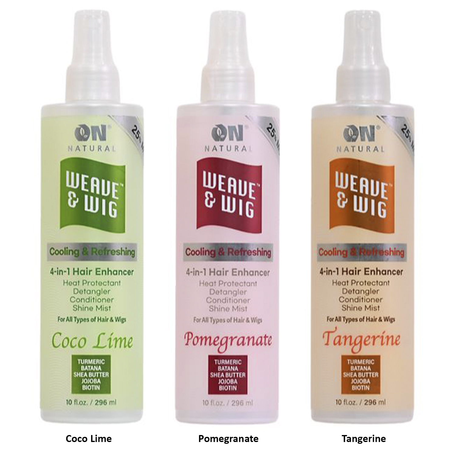 On Natural Weave & Wig Cooling and Refreshing 4 In 1 Hair Enhancer 10oz/ 296ml