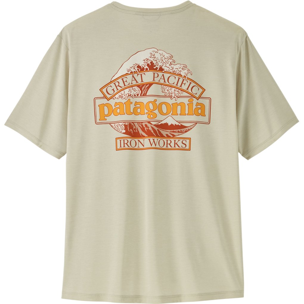 Patagonia Cap Cool Daily Shirt Men - Great Waves - Dyno White