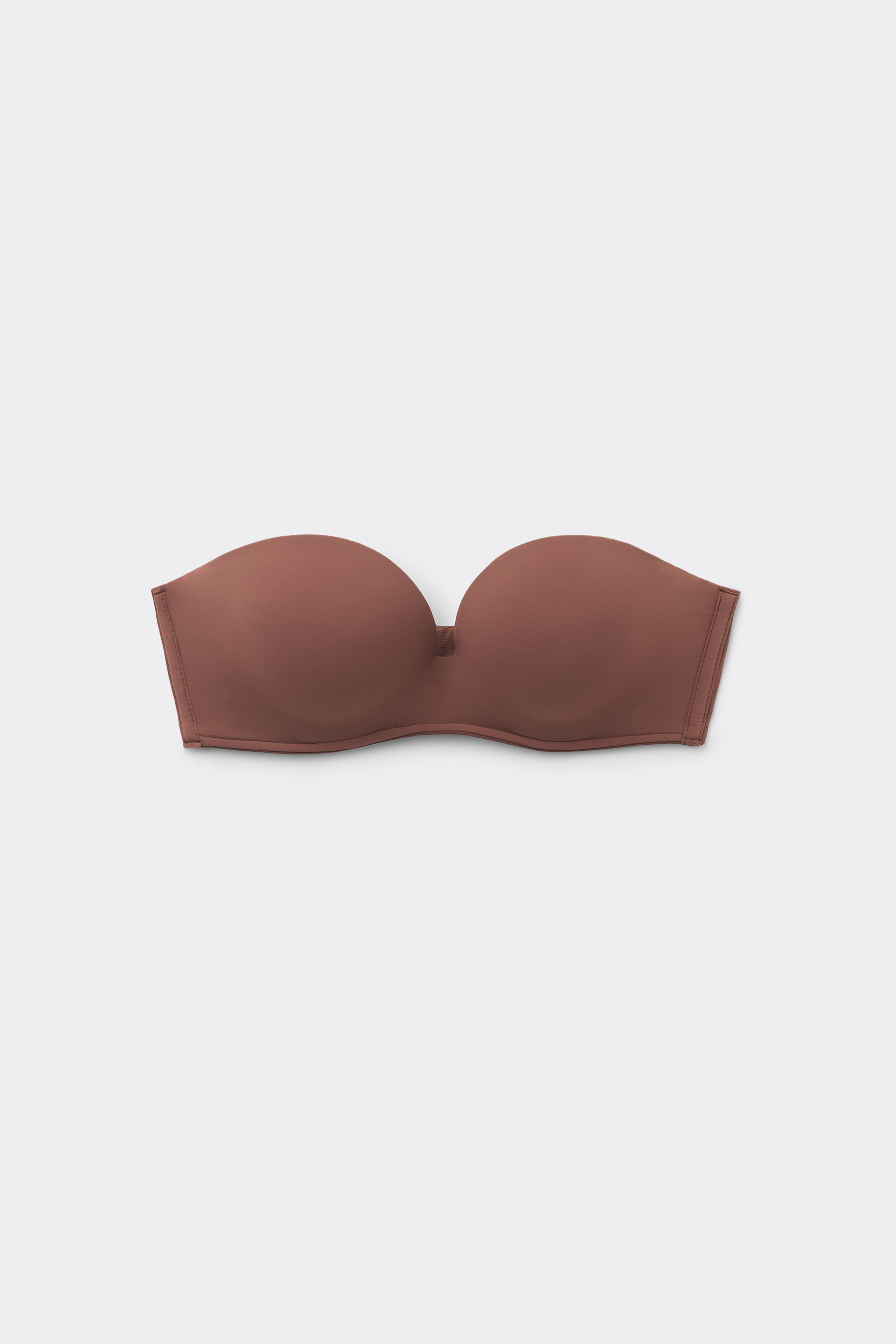 Padded Low-Cut Bandeau Bra in Recycled Microfibre