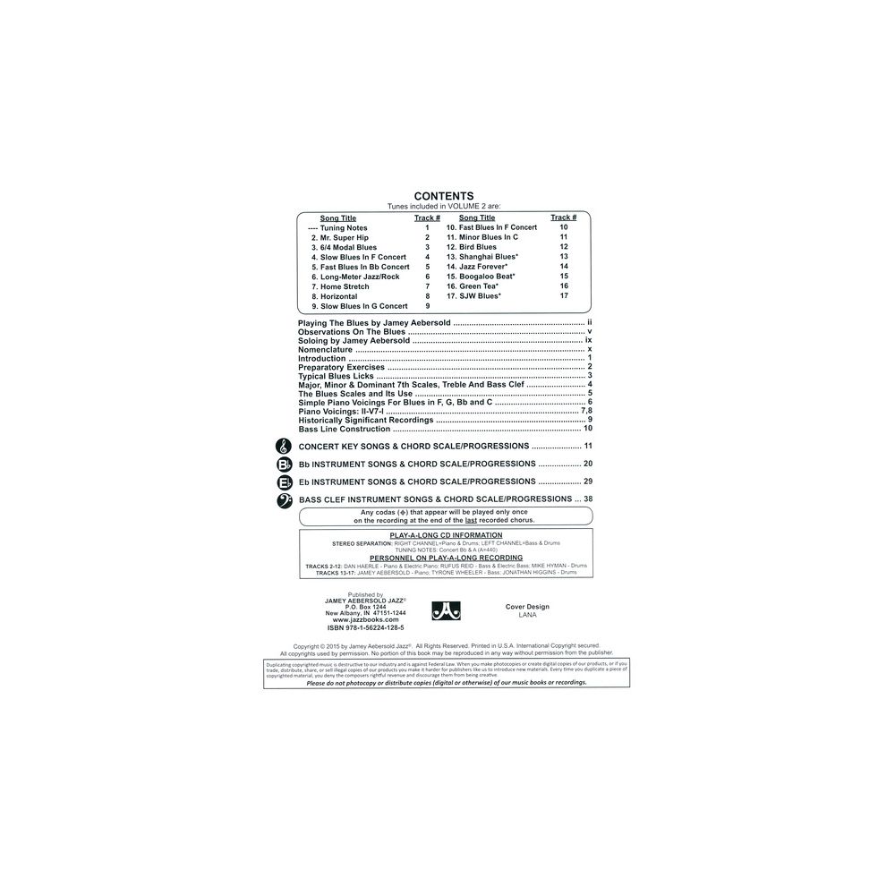 Jamey Aebersold Nothin' But Blues – Thomann Ireland