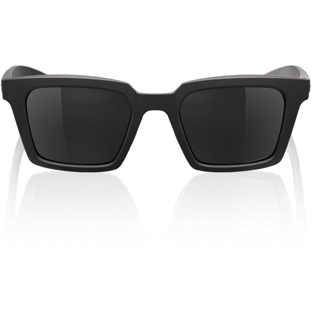 100% Erba Glasses - Soft Tact Black - Smoke