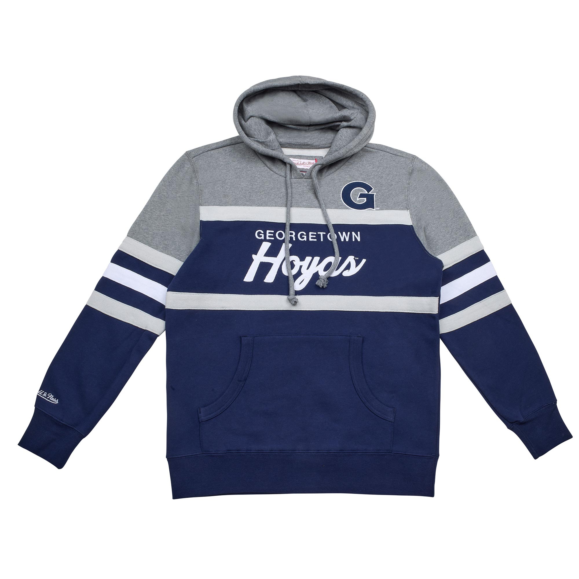 Georgetown Hoyas Head Coach Mitchell & Ness NCAA College Vault Hoodie