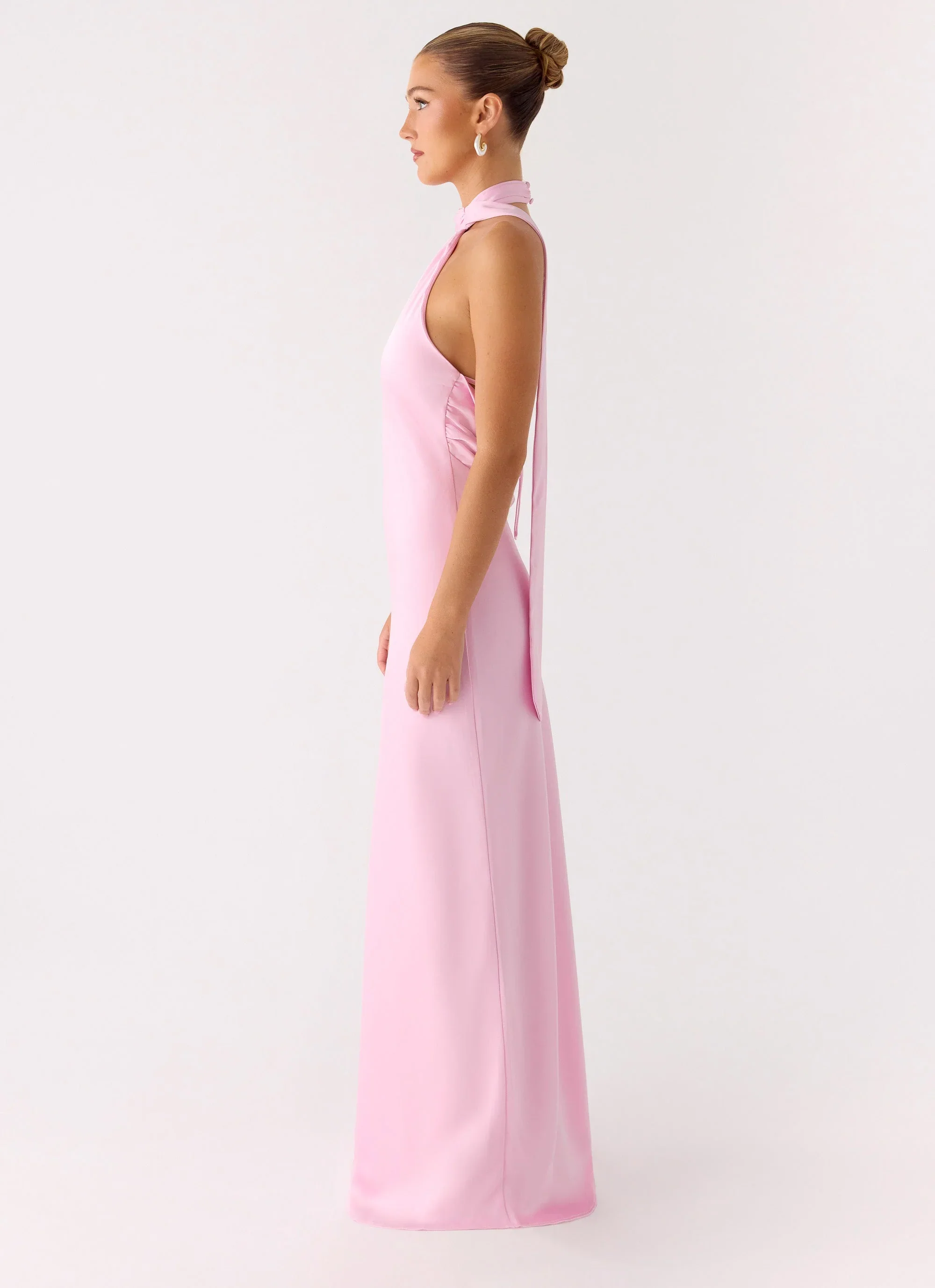Keena Scarf Maxi Dress - Pink