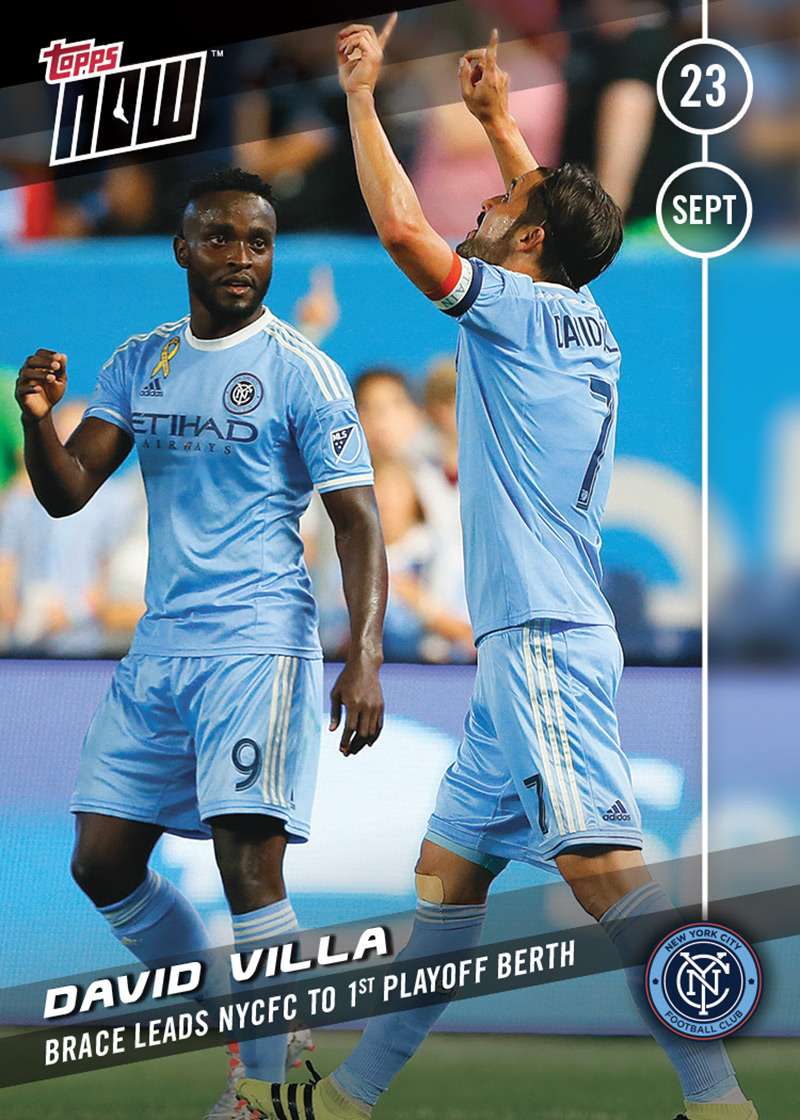 David Villa - Topps NOW Card 33 - Print Run QTY: 73 Cards