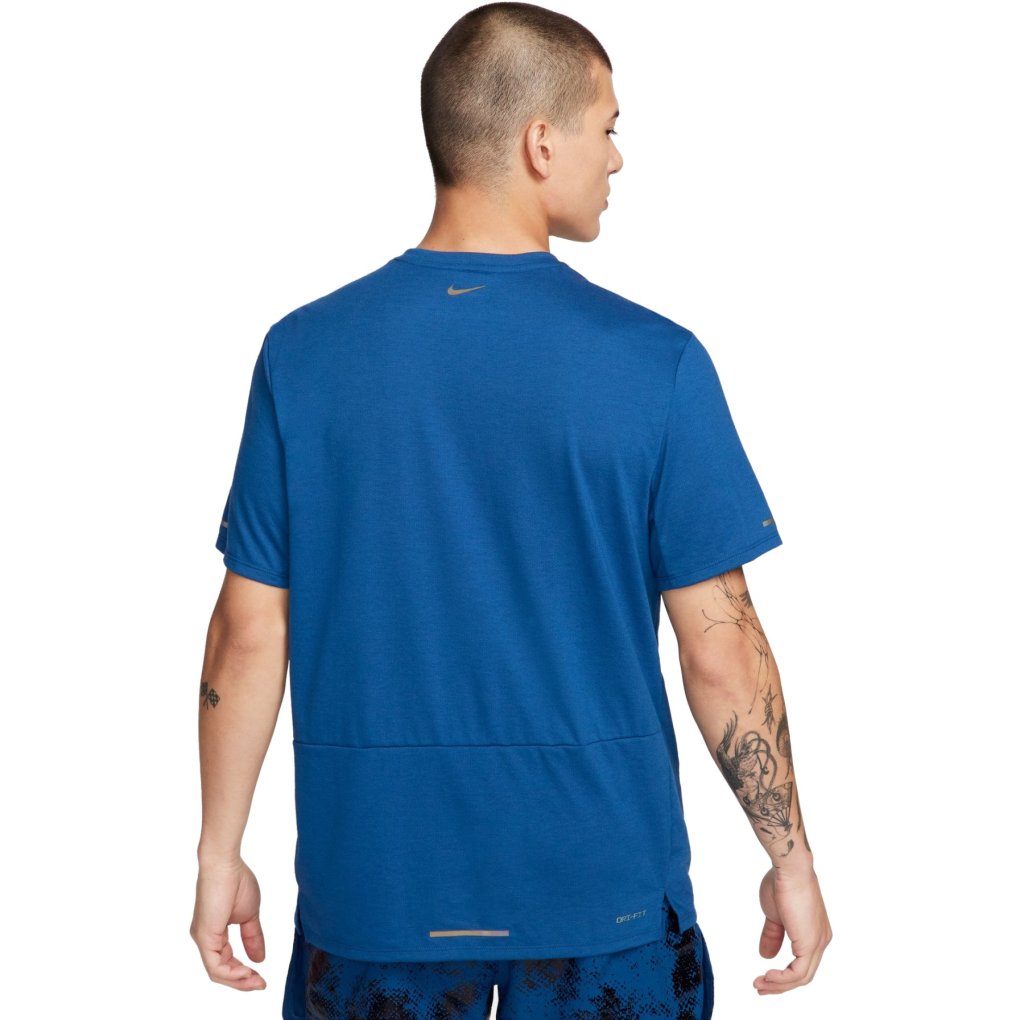 Nike Dri-FIT Rise 365 Run Division Short Sleeve Tee Men - court blue/black/reflective black FN3389-476