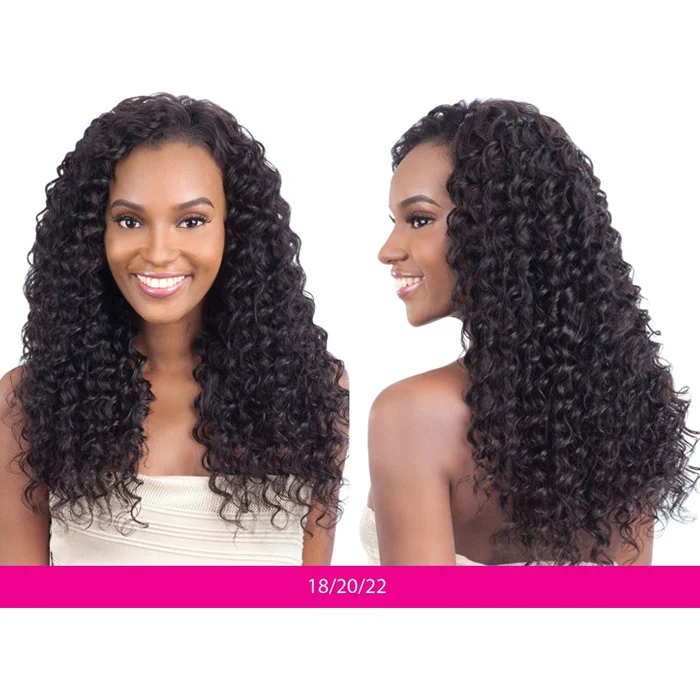Model Model Nude Leaf Brazilian Virgin Remy 100% Human Hair Weave - DEEP WAVE 7 PCS (10-22