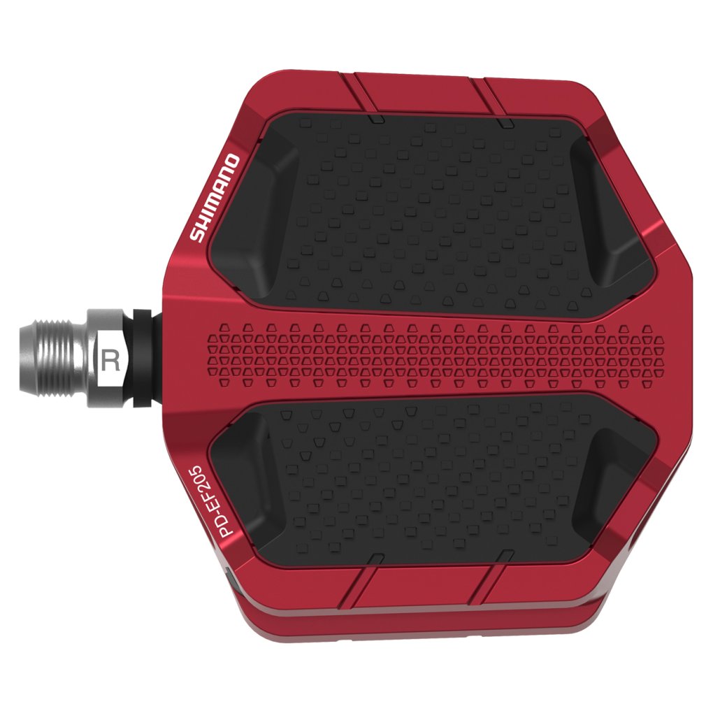 Shimano PD-EF205 Flat Pedal - red
