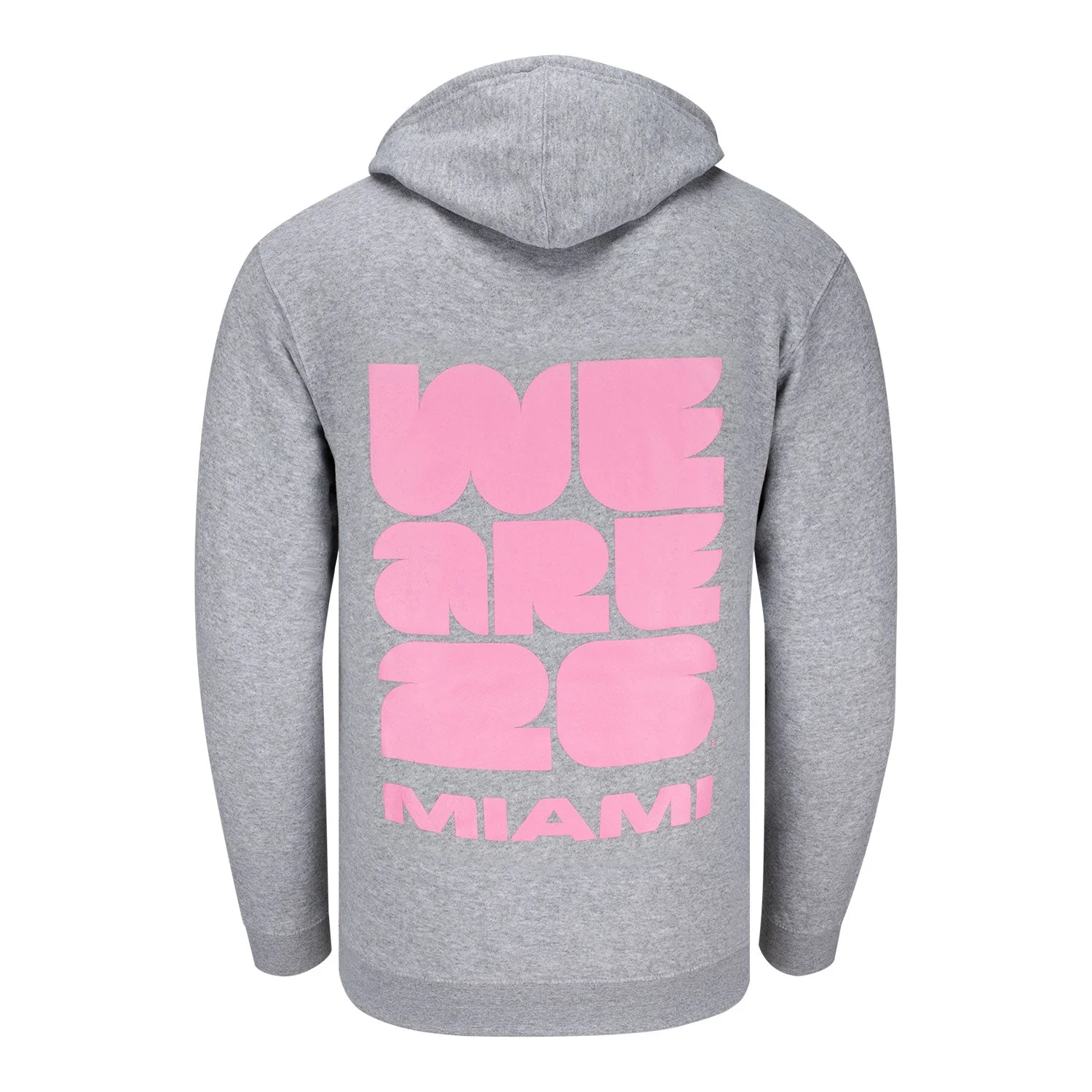 2026 Soccer Fan Collection Miami Grey Hoodie - Unisex