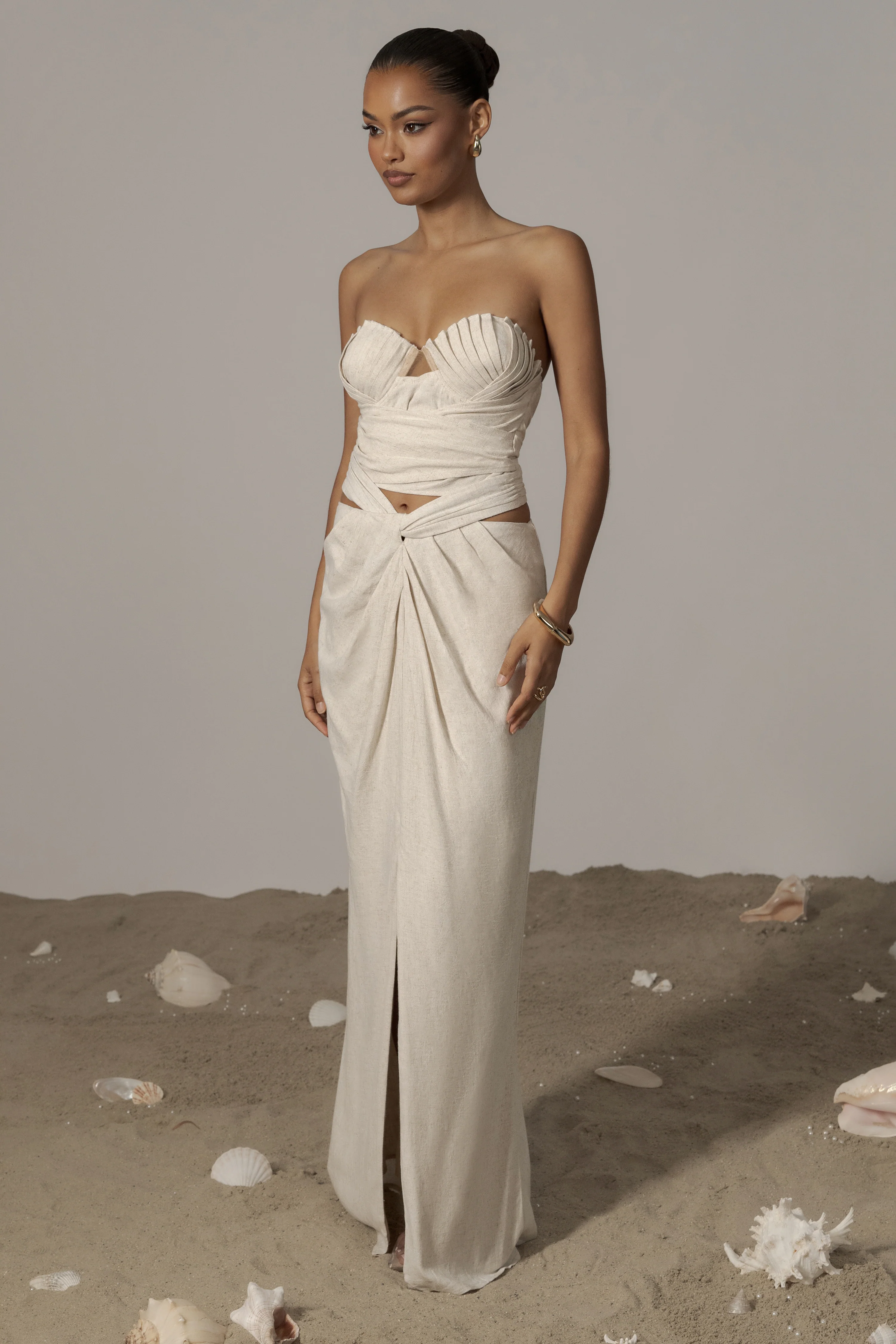 Natural Dreamland Linen Skirt