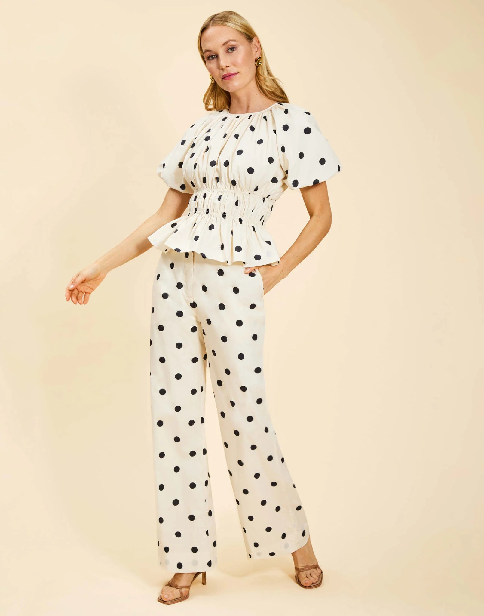 Breakfast Smocked Top