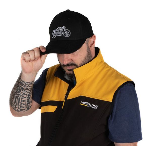 Motoblouz flat cap - blackRef: MB0375 / MB0375C757G675_010