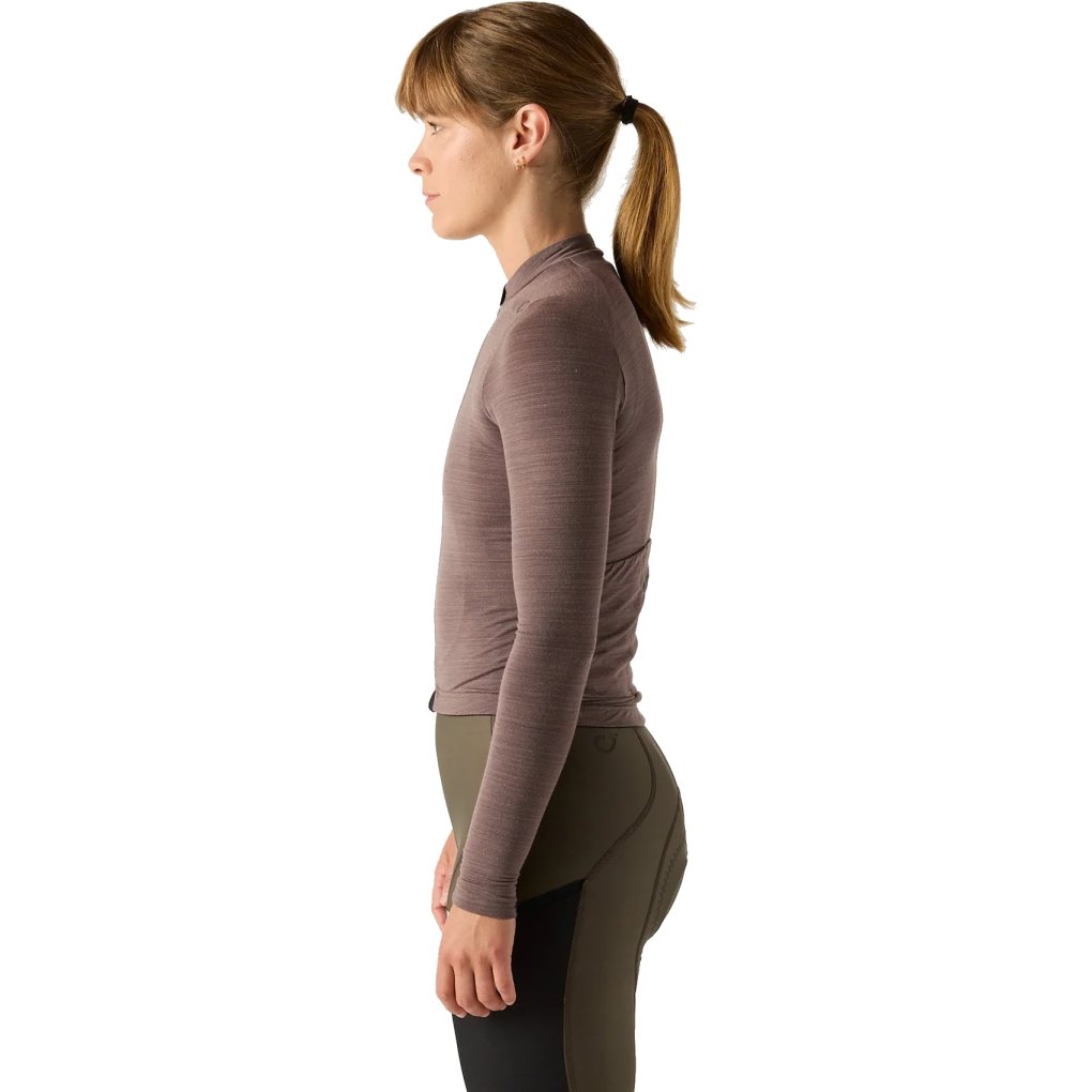Velocio Luxe Merino Long Sleeve Jersey Women - Plum Truffle