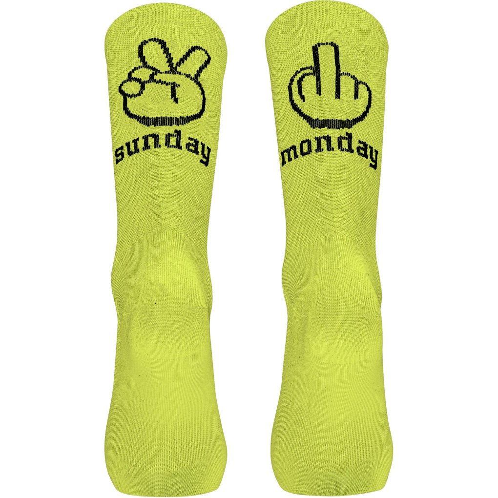 Northwave Sunday Monday Socks - yellow fluo 40