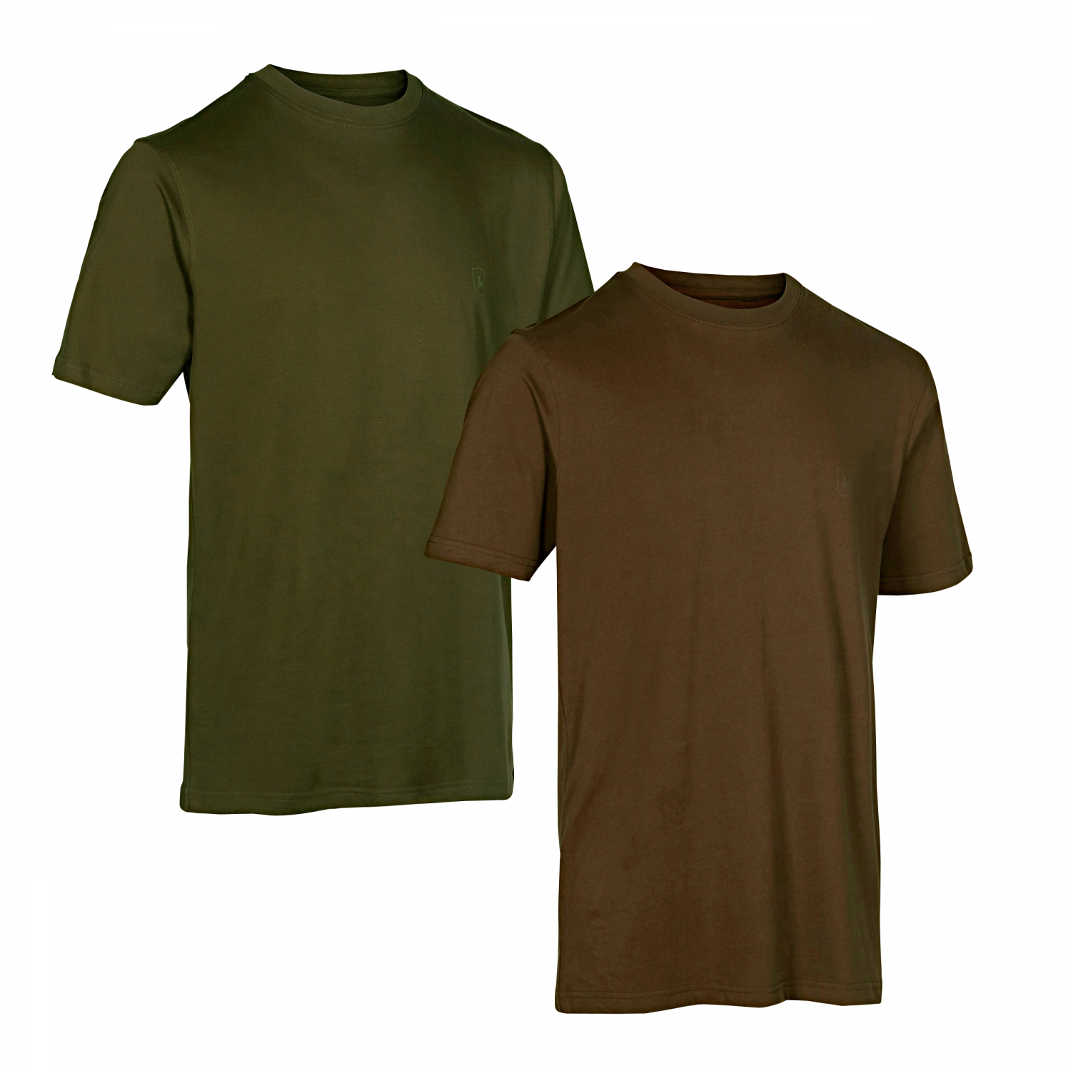 Deerhunter 2-Pack T-Shirts For Men (Green\/Brown Leaf)