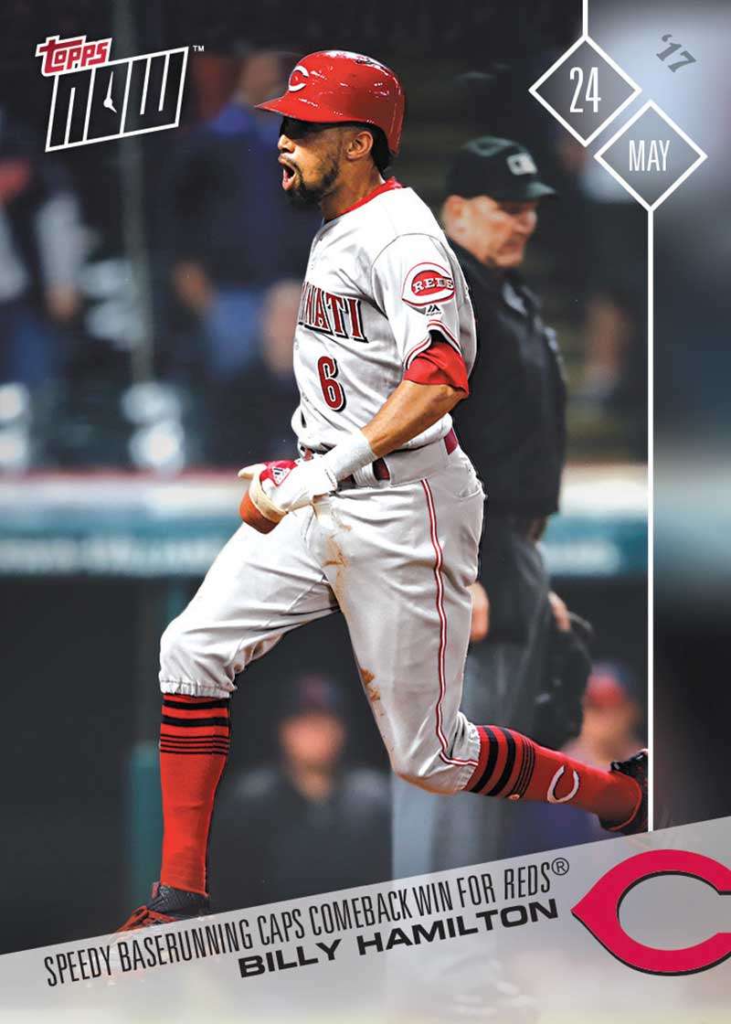 Billy Hamilton - 05/24/2017 TOPPS NOW® Card 182 - Print Run: 280
