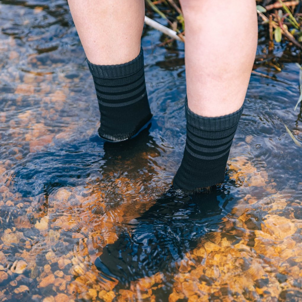 GripGrab Merino-Lined Waterproof Socks - Black