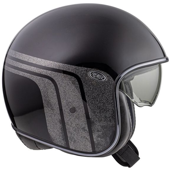 Premier vintage jet helmet - Btr glitter - black / grayRef: PE0316