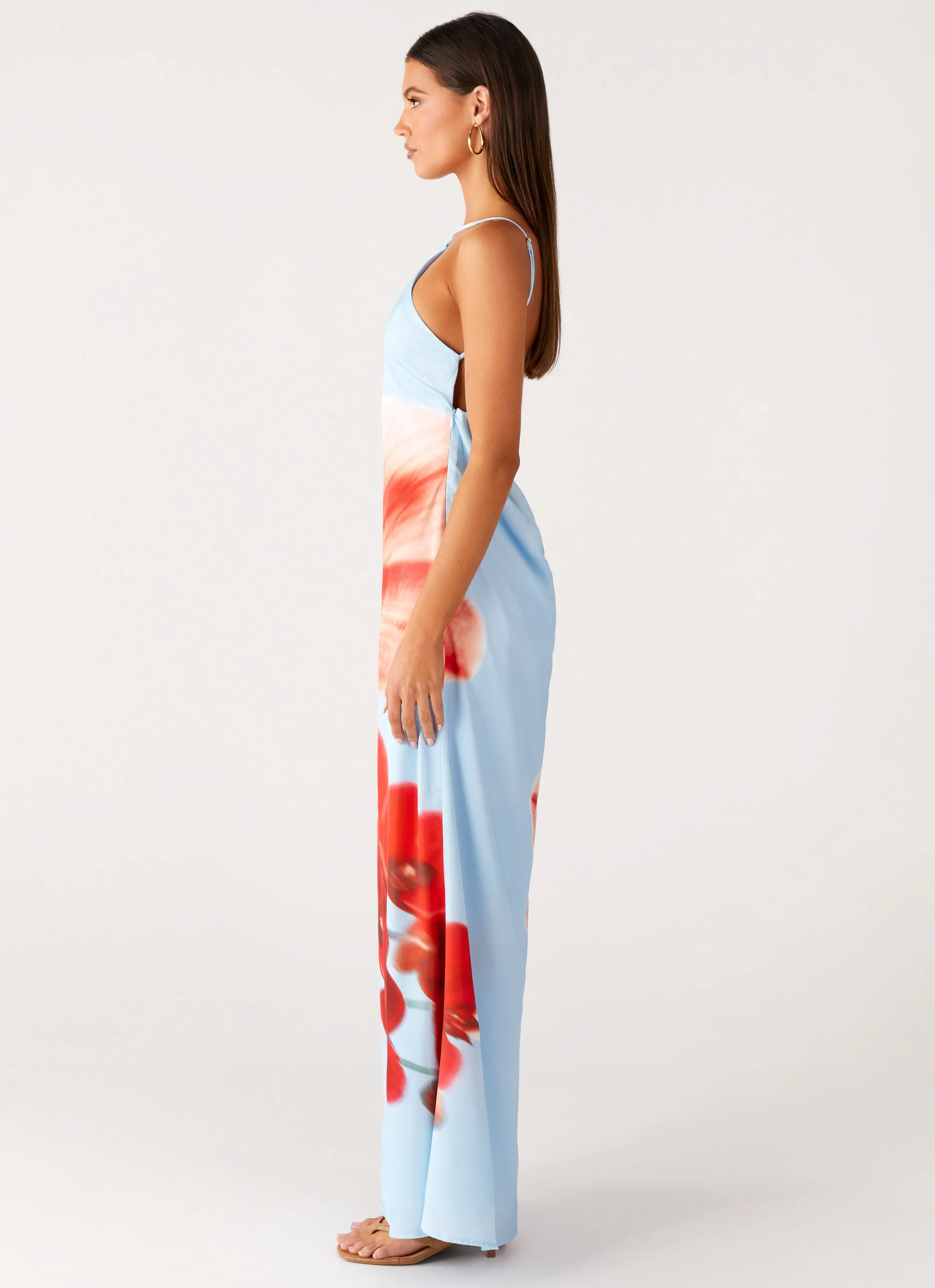 Chloe Maxi Dress - Turquoise Bloom