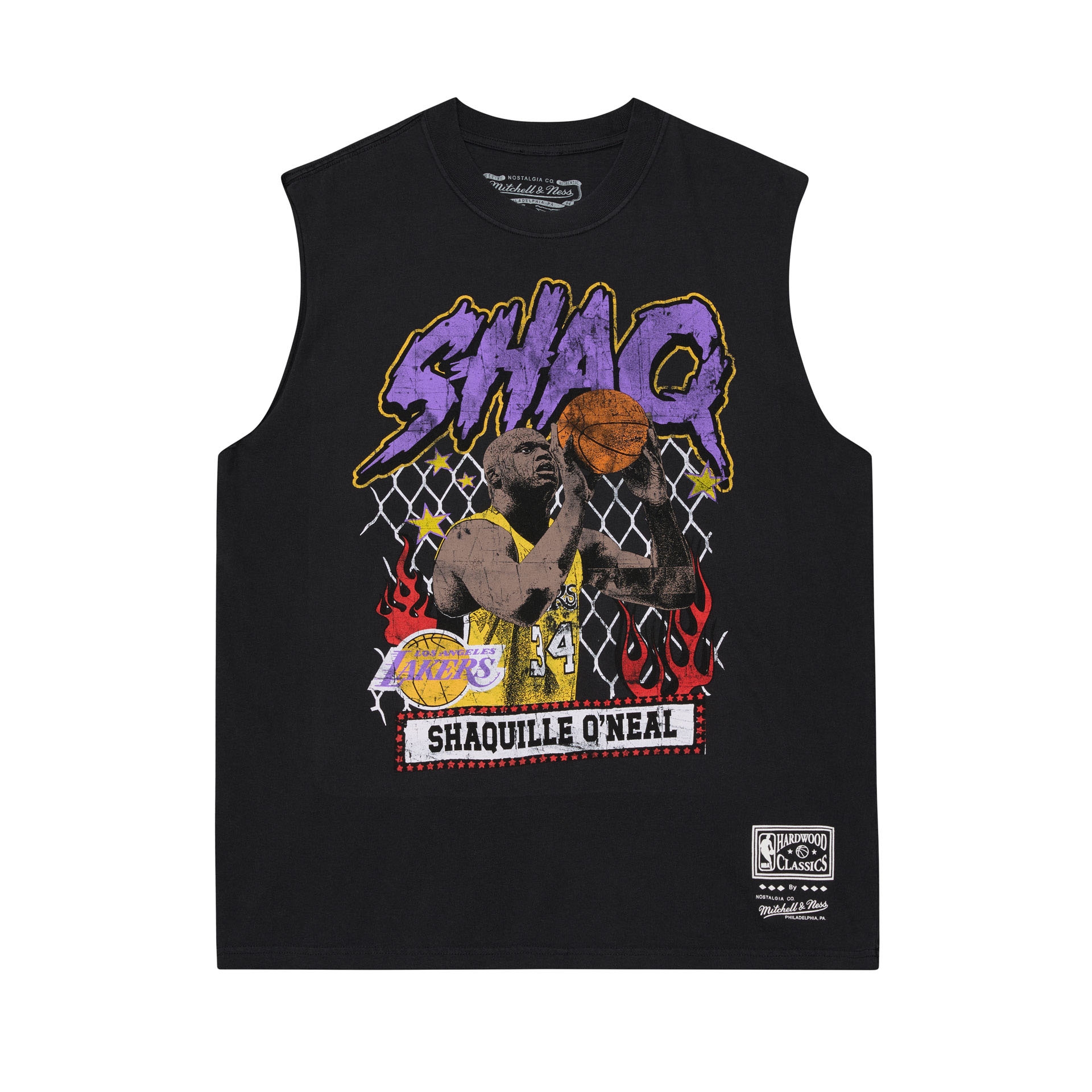 Shaquille O'Neal Los Angeles Lakers Best In Class Muscle Tank Top Black