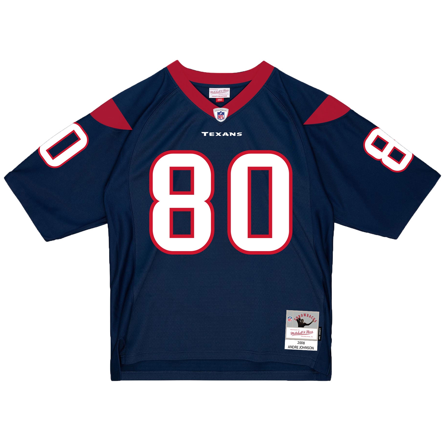 Andre Johnson #80 Houston Texans 2008 Legacy Throwback NFL Jersey Navy