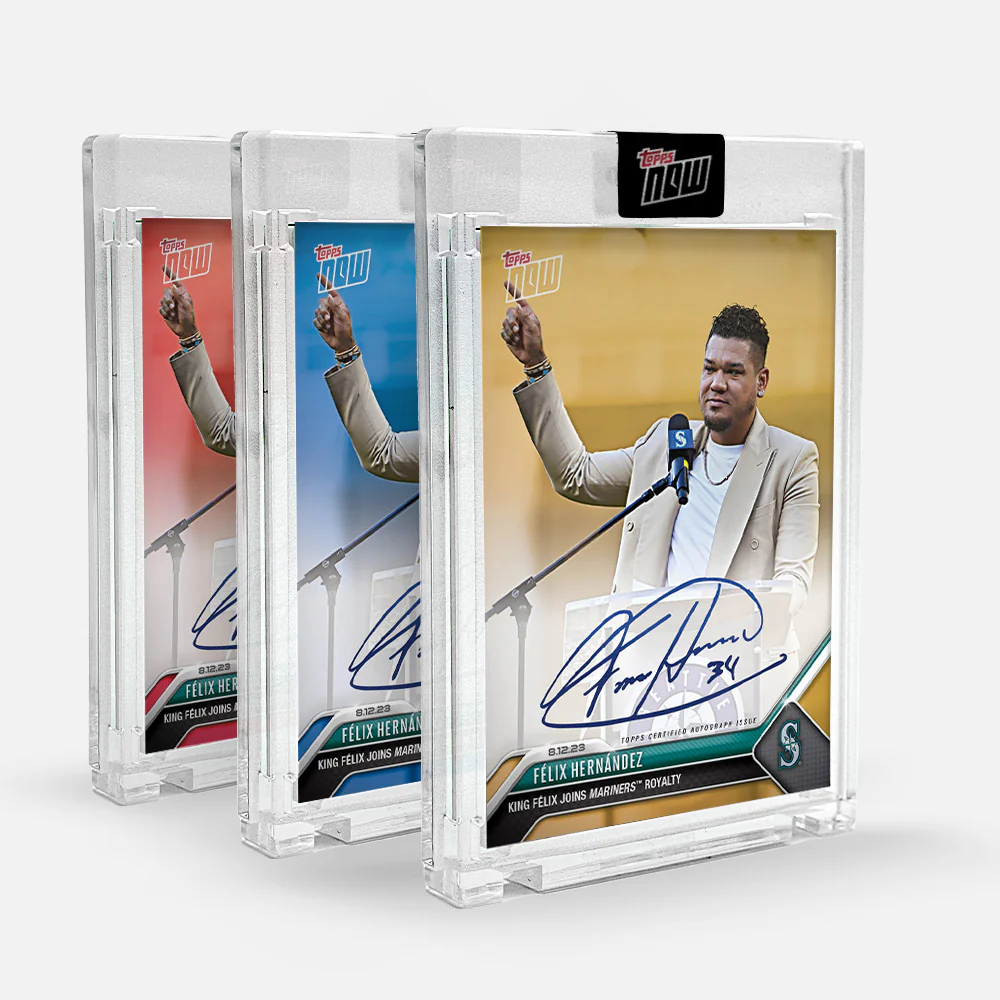 On-Card Autograph # to 99 or Lower - Félix Hernández - 2023 MLB TOPPS NOW® Card 697