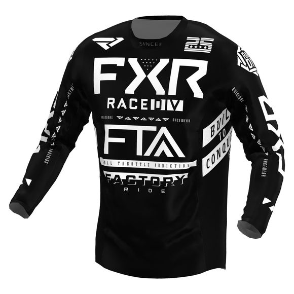 FXR PODIUM GLADIATOR BLACK/WHITE 2022 cross jersey - Black / WhiteRef: FXR0149