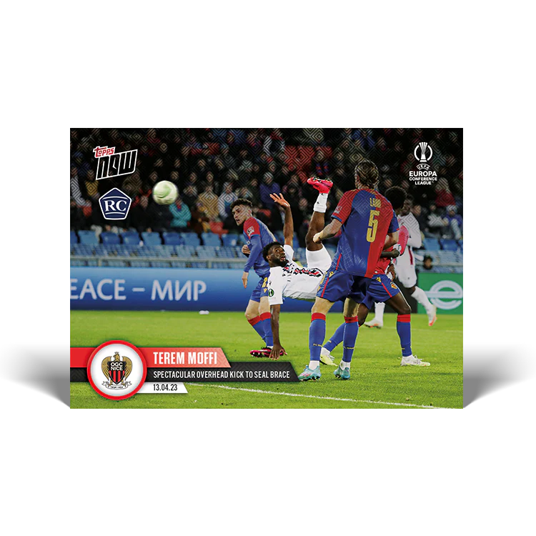 Topps UK - Spectacular overhead kick to seal brace - EL TOPPS NOW® Card #40