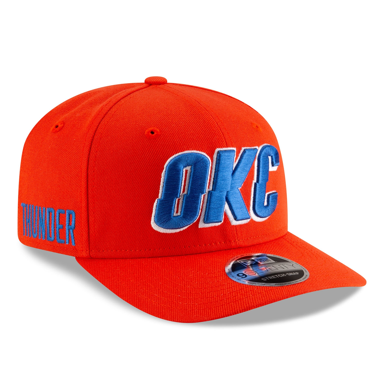Oklahoma City Thunder 2025-26 NBA Statement Stretch-Snap 9SEVENTY Cap Orange