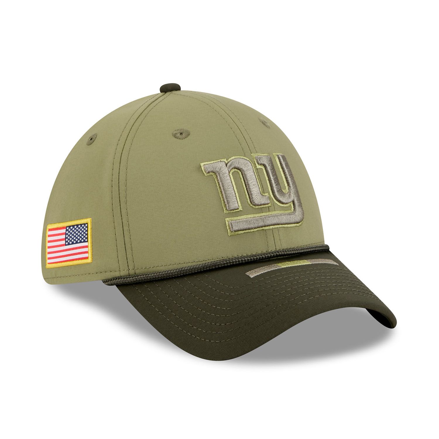 New York Giants 2025 NFL Salute to Service 39THIRTY Flex Cap Olive