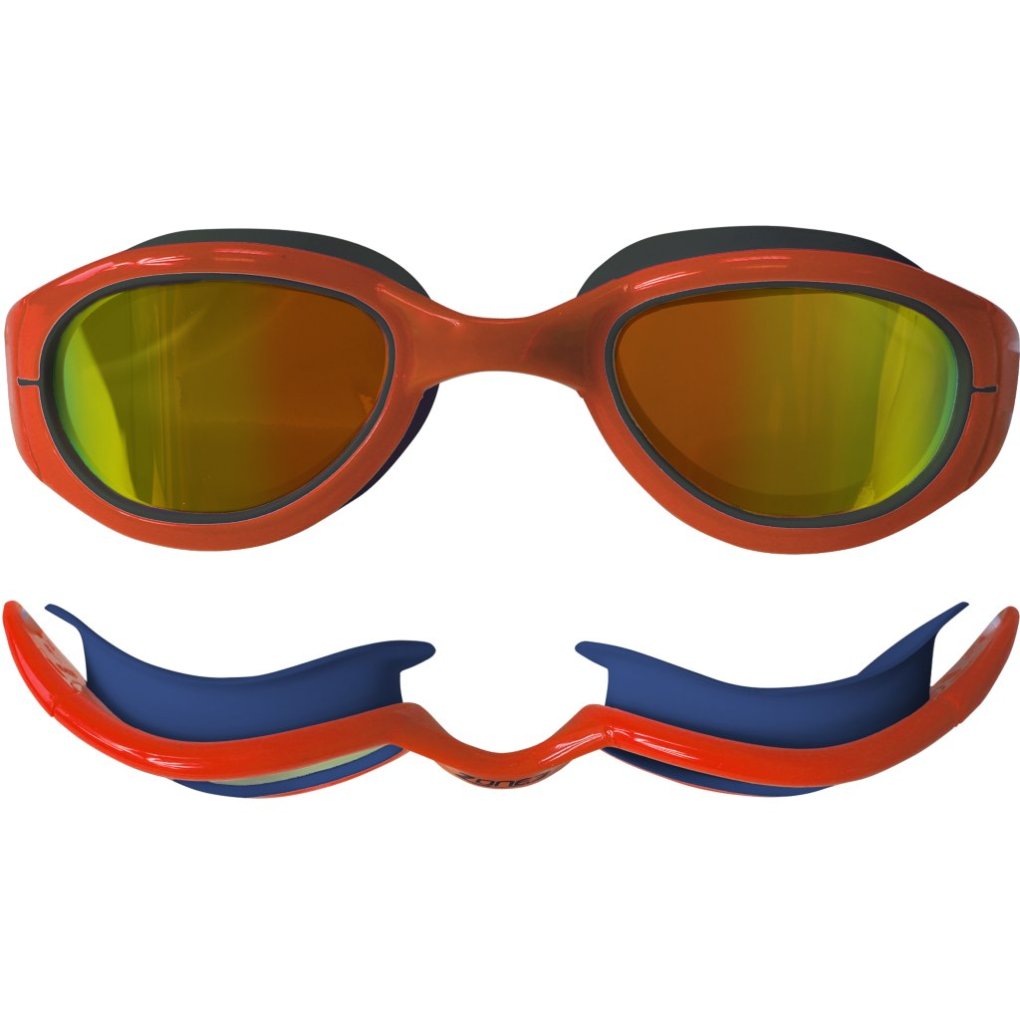Zone3 Attack Swim Goggles - Polarized - navy/hi-vis orange