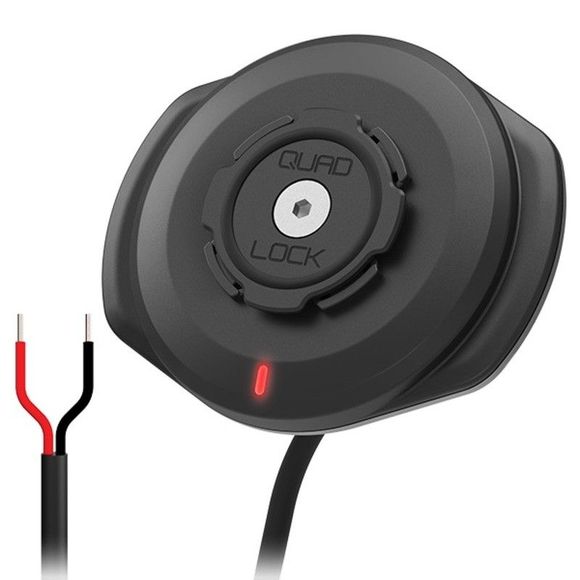 Quad Lock smartphone holder waterproof induction charger v2 - 12/24v compatible - blackRef: QDL0213 / 1125263