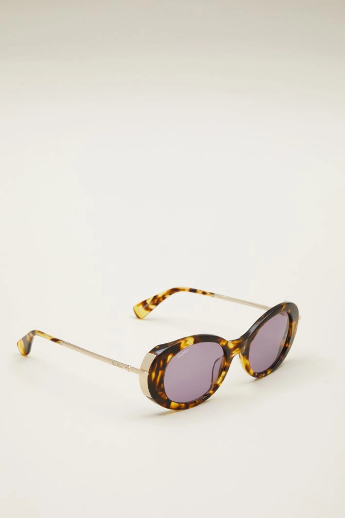 Oval sunglasses - BROWN BLACK