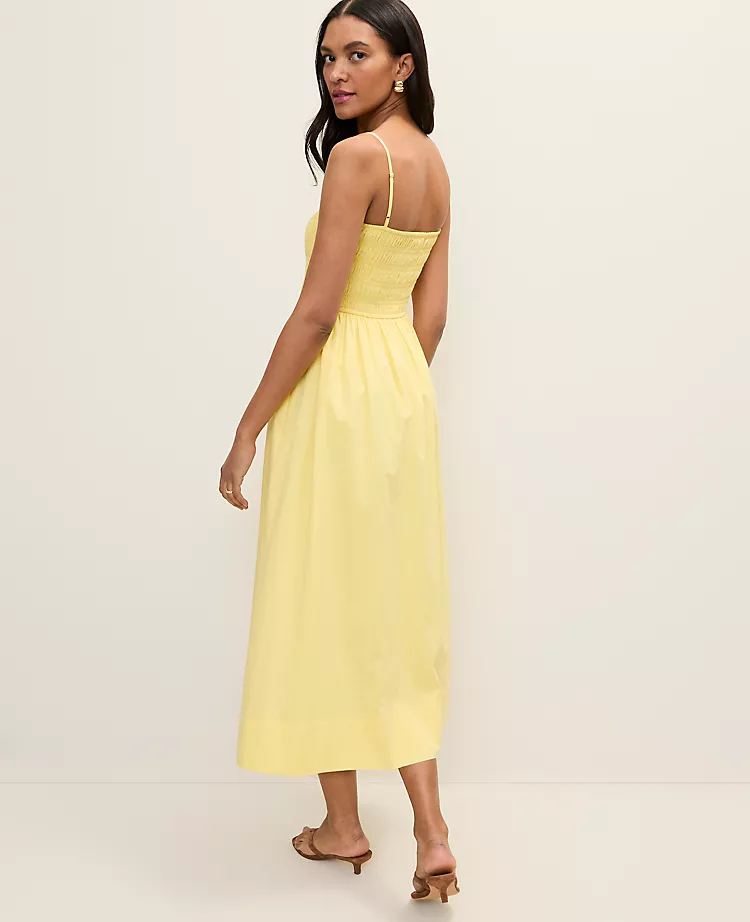 Weekend Smocked Midi Dress
