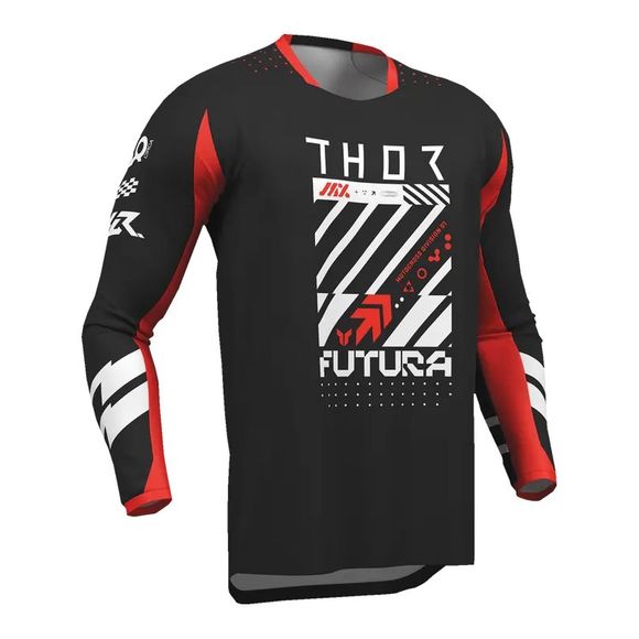 Maillot cross Thor LAUNCH FUTURA - ENFANT - Noir / RougeRef : TO3228