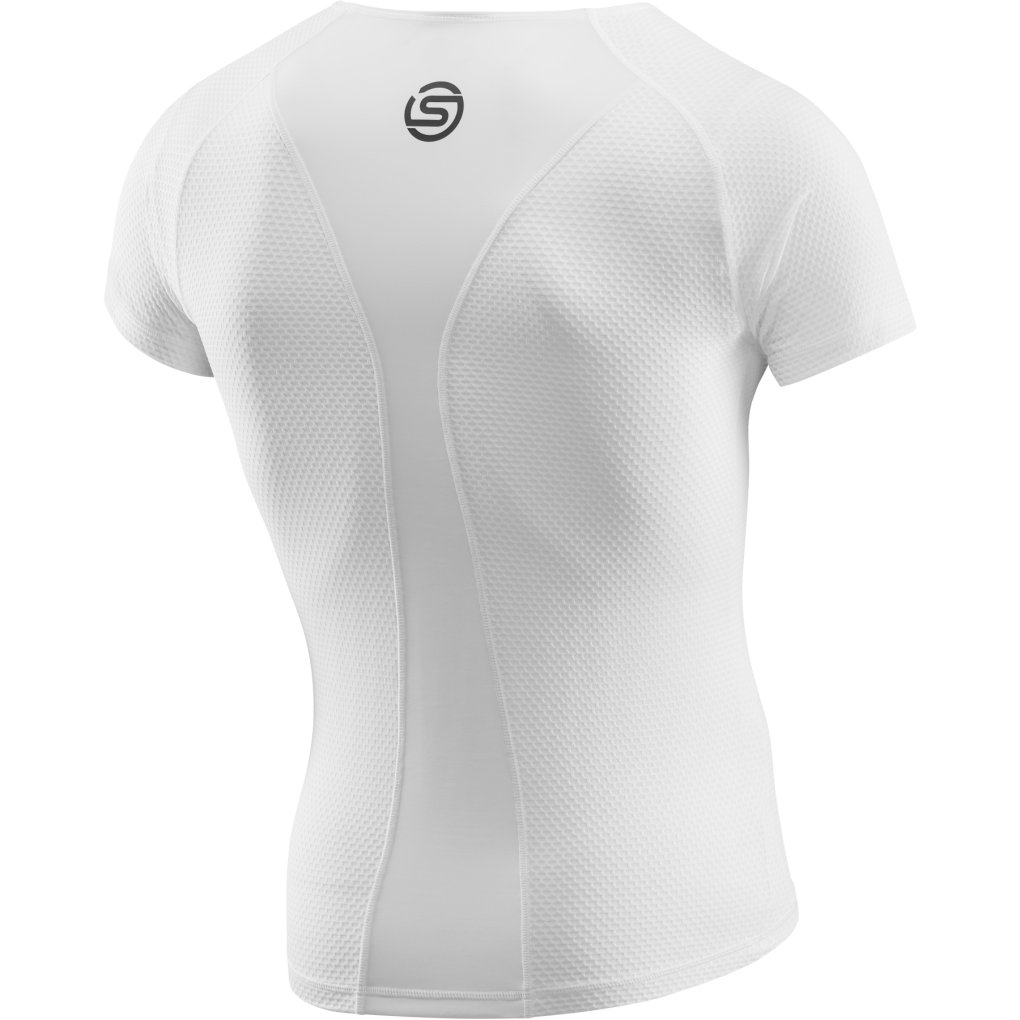SKINS CYCLE Short Sleeve Baselayer Men - White