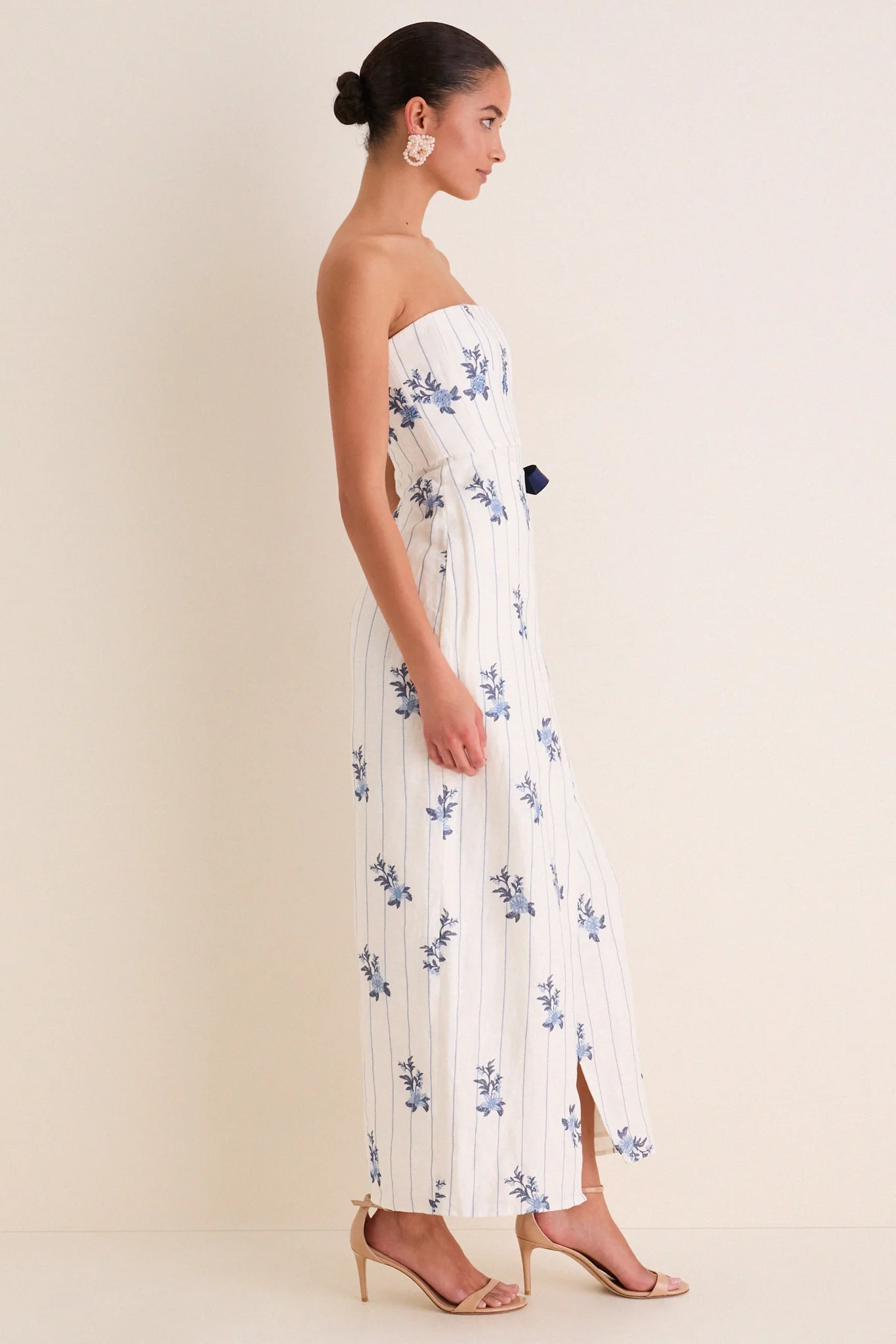Valle Cinefila Strapless Maxi Dress