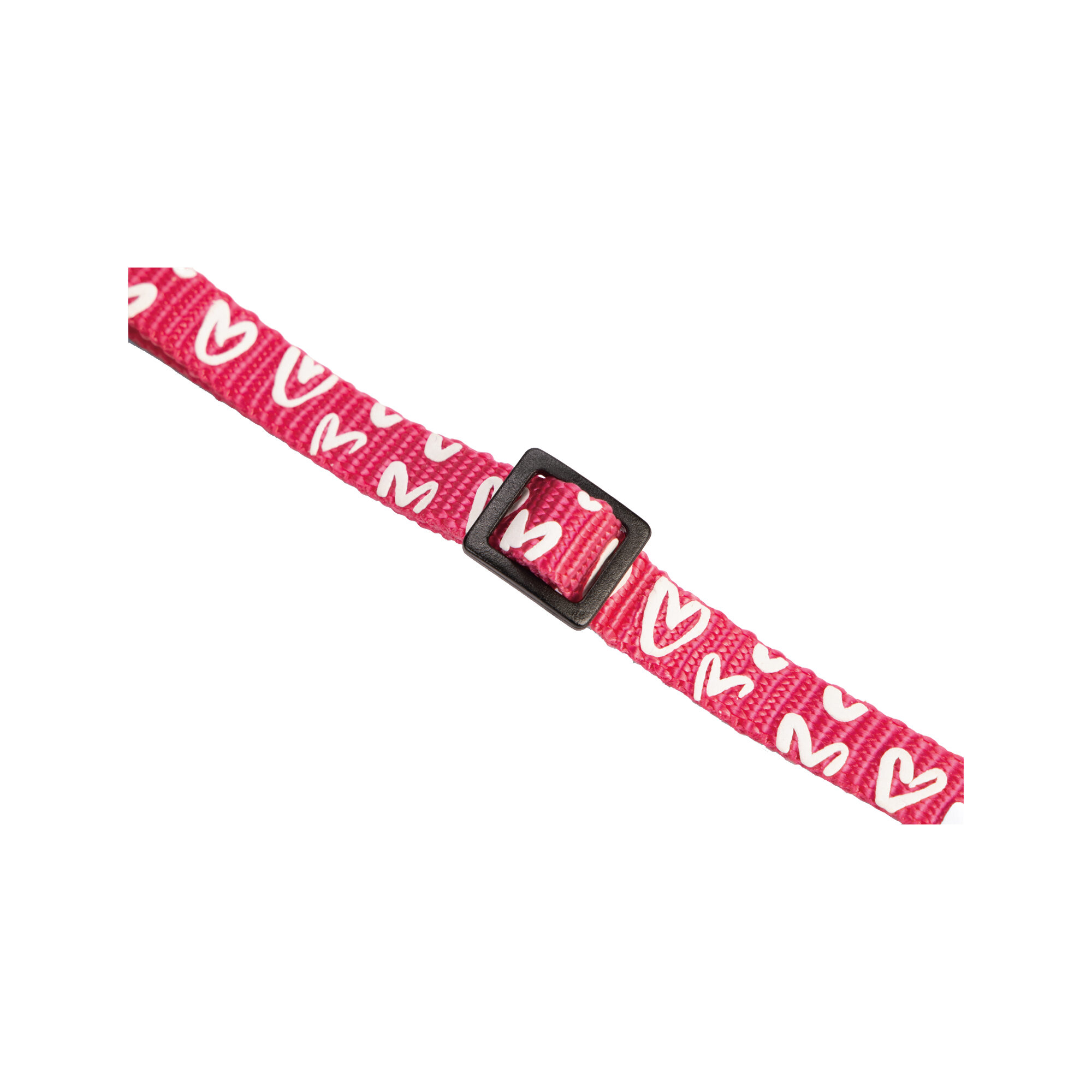 Beeztees Nylon Cat Collar Heart  20-30 x 1 cm - Pink
