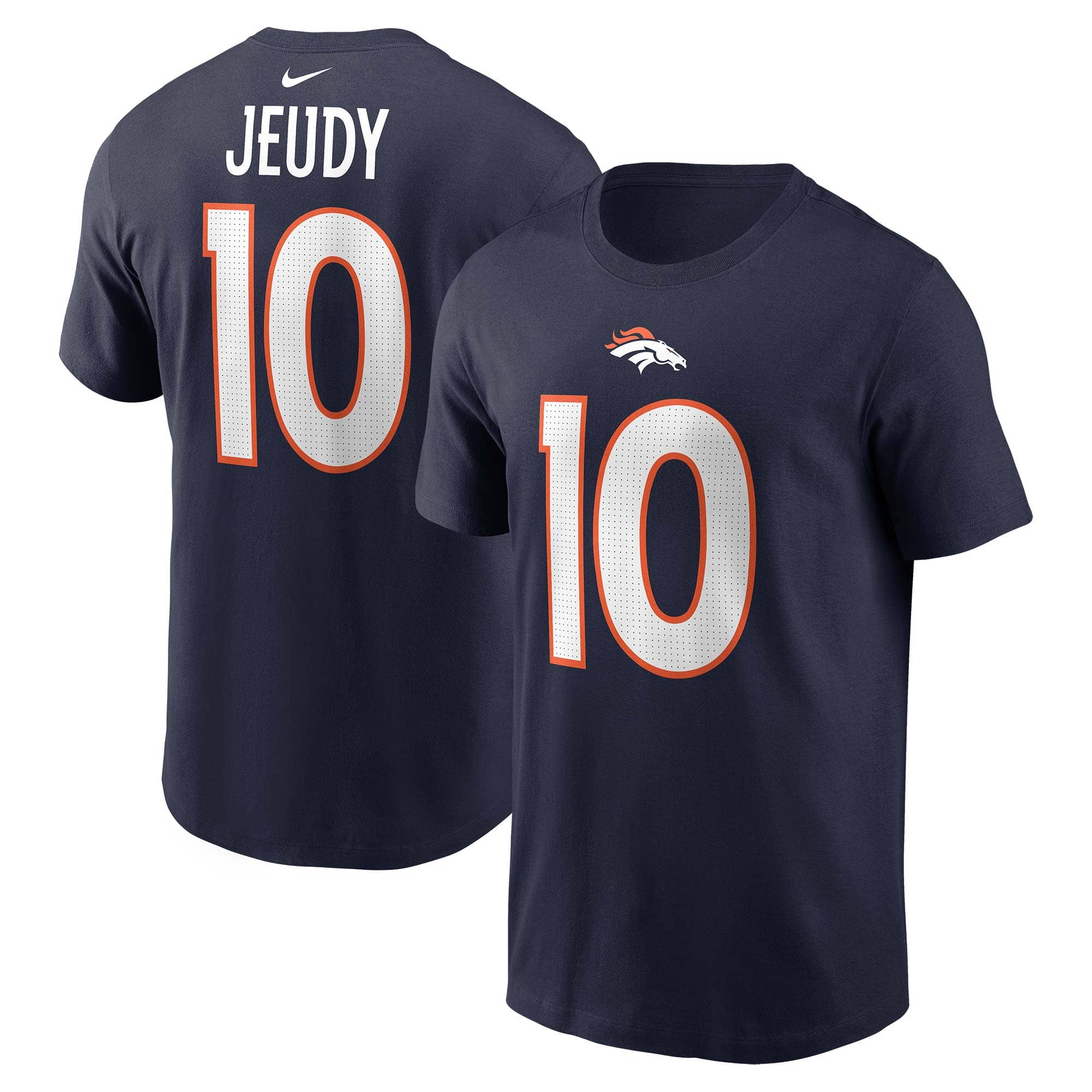 Jerry Jeudy #10 Denver Broncos Nike Player NFL T-Shirt Navy