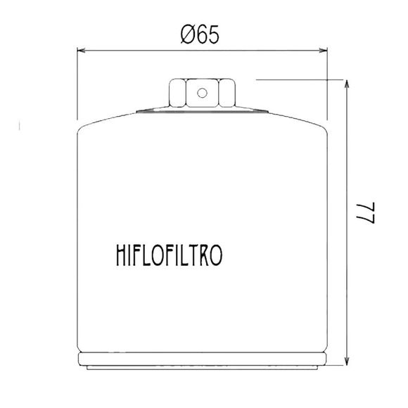 Filtre à huile HifloFiltro HF199 Type origineRef : HF0728 / 07120301