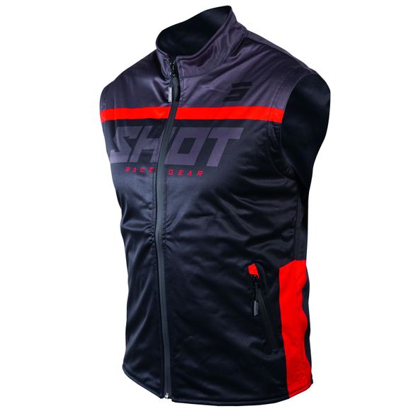 Shot BODYWARMER LITE 2.0 enduro jacket - BLACK RED 2022 - Black / RedRef: SO1921