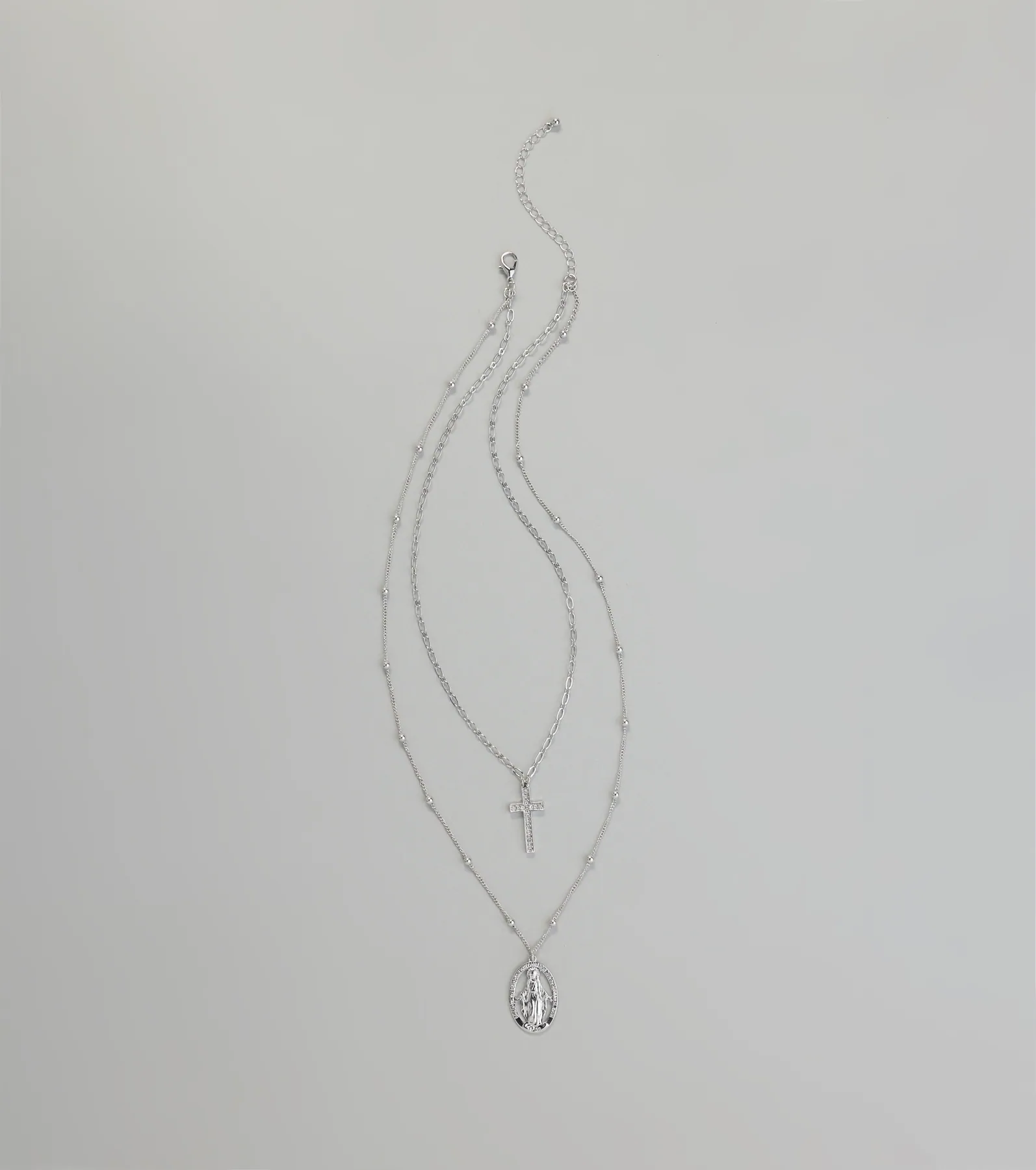 Showcase Faith Pendant Layered Necklace