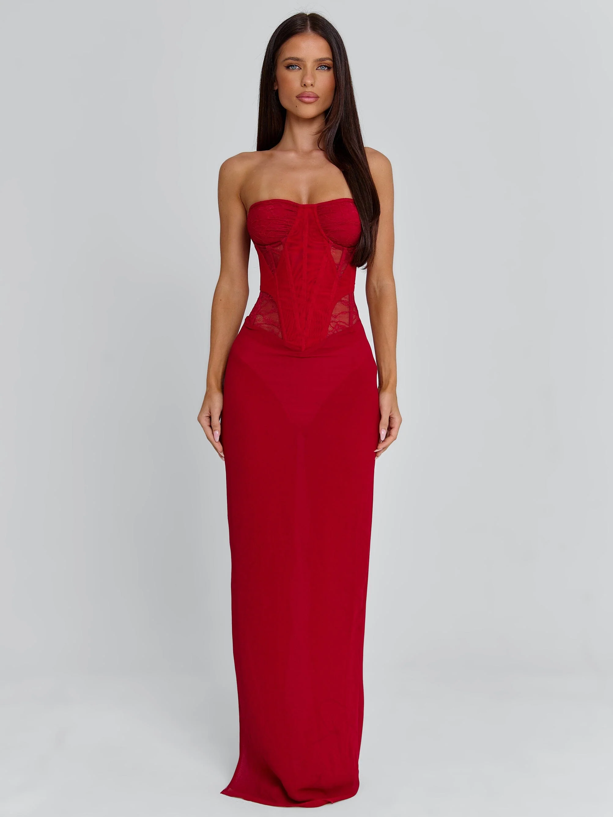 Alexiam Maxi Dress Red
