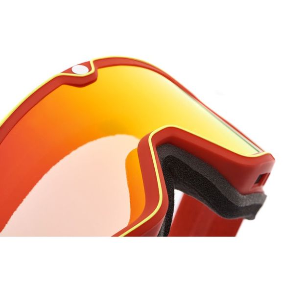 Motorcycle glasses 100% BARSTOW - DEATH SPRAY - IRIDIUM RED SCREEN - Red / YellowRef : CE1254 / 50000-00011