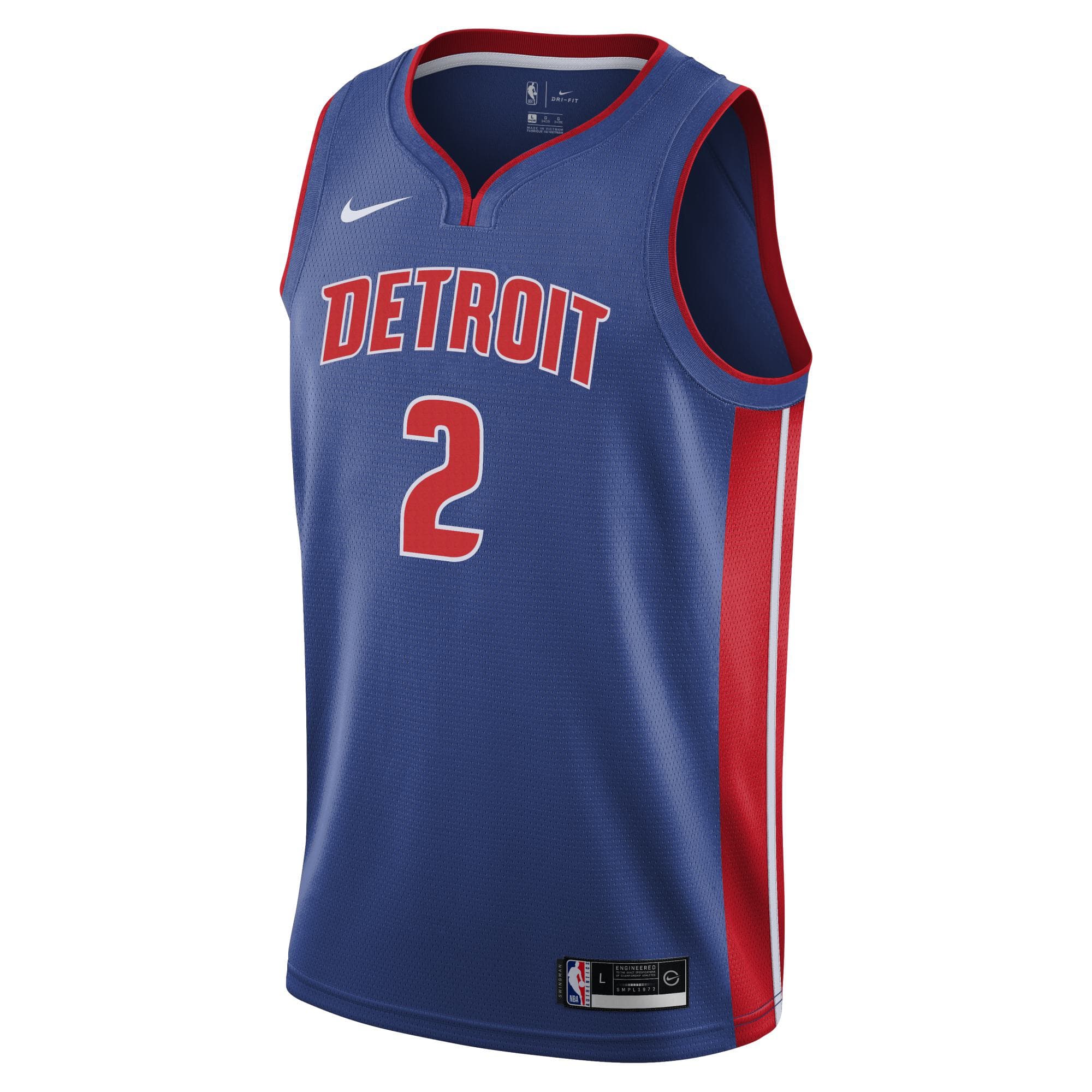 Cade Cunningham #2 Detroit Pistons Nike Icon Swingman NBA Jersey (YOUTH)