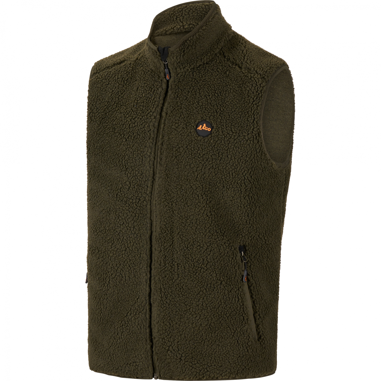 Fibre Fur Fleece Waistcoat Dario Men (Olive)