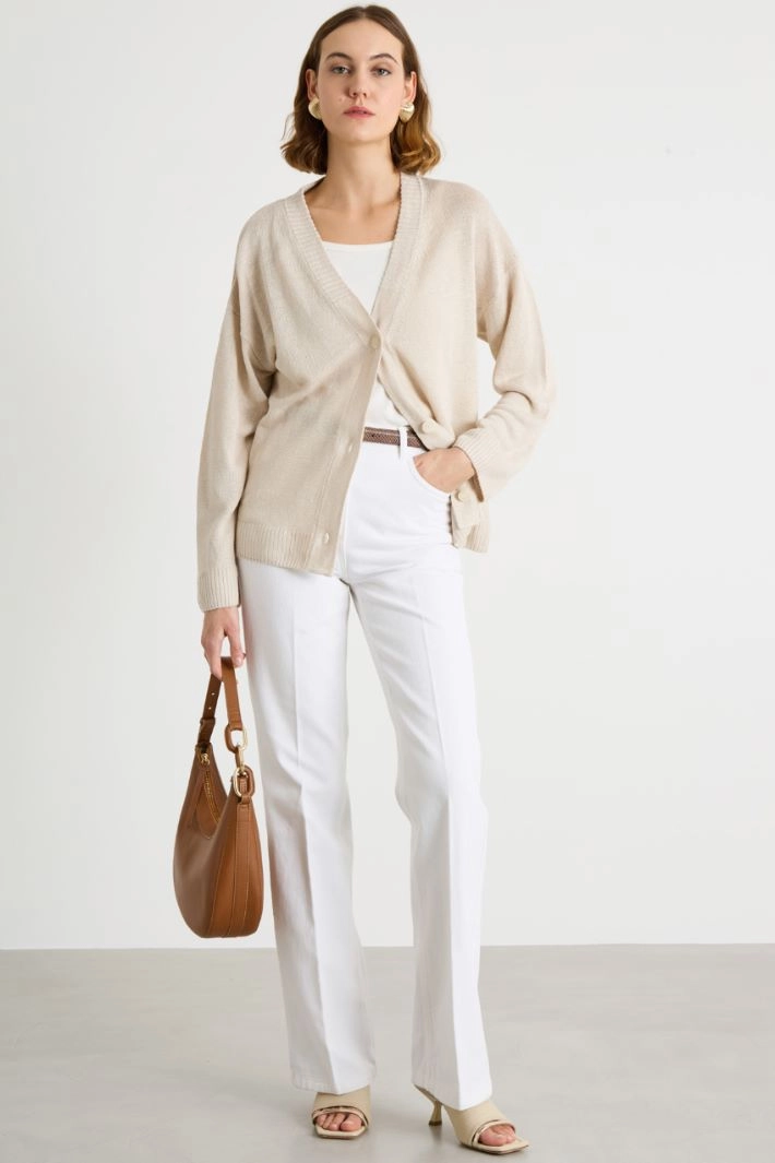 Bootcut jeans - WHITE